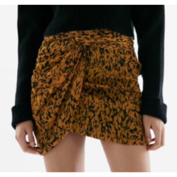 Zara Animal Cheetah Print Mini Skirt Women's Size Medium - Picture 2 of 9
